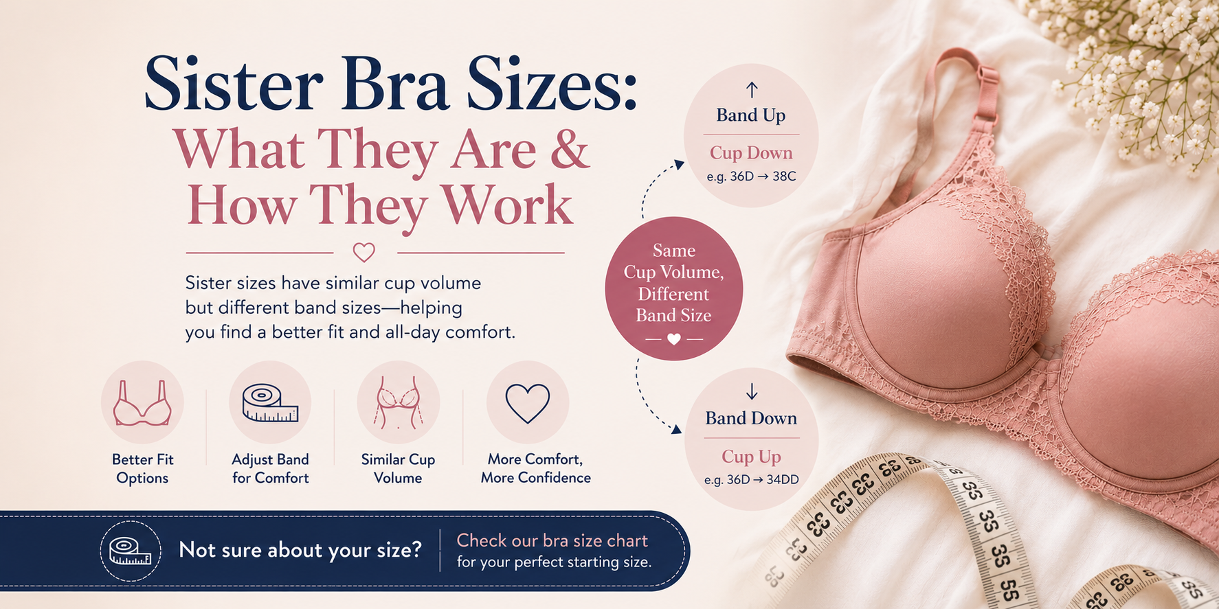 Sister Bra Sizes: What They Are & How They Work