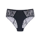 PKI-U SHADOW Black Lace Briefs with sheer mesh paneling