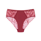 PKI-U SHADOW Burgundy Lace Briefs designed for full coverage and comfort