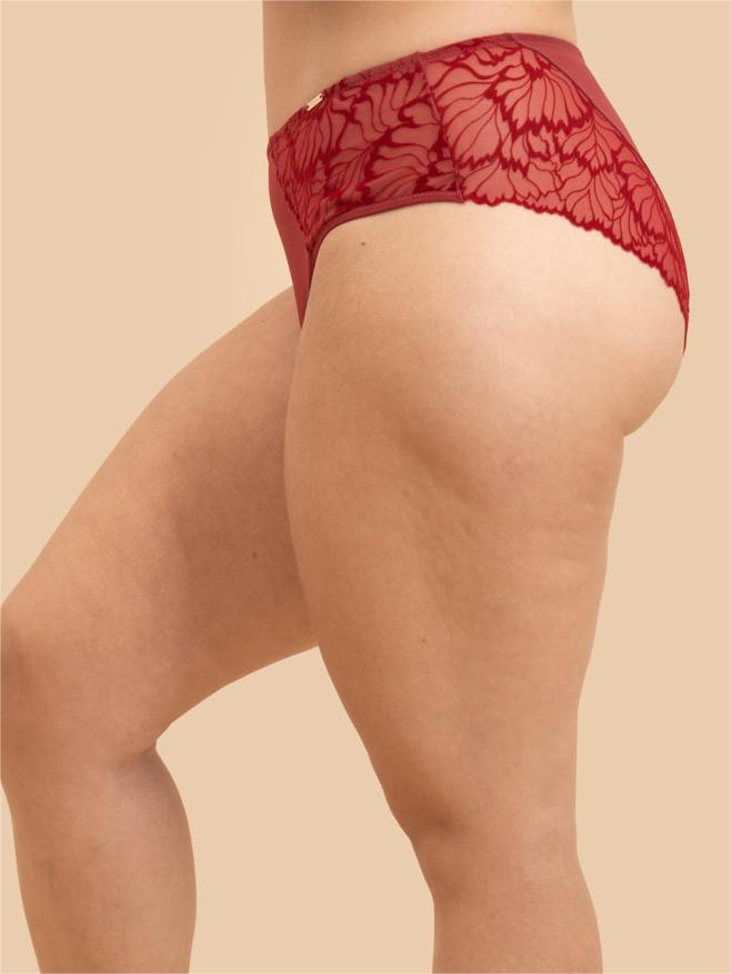 High-waisted matching lace briefs from the PKI-U SHADOW lingerie collection