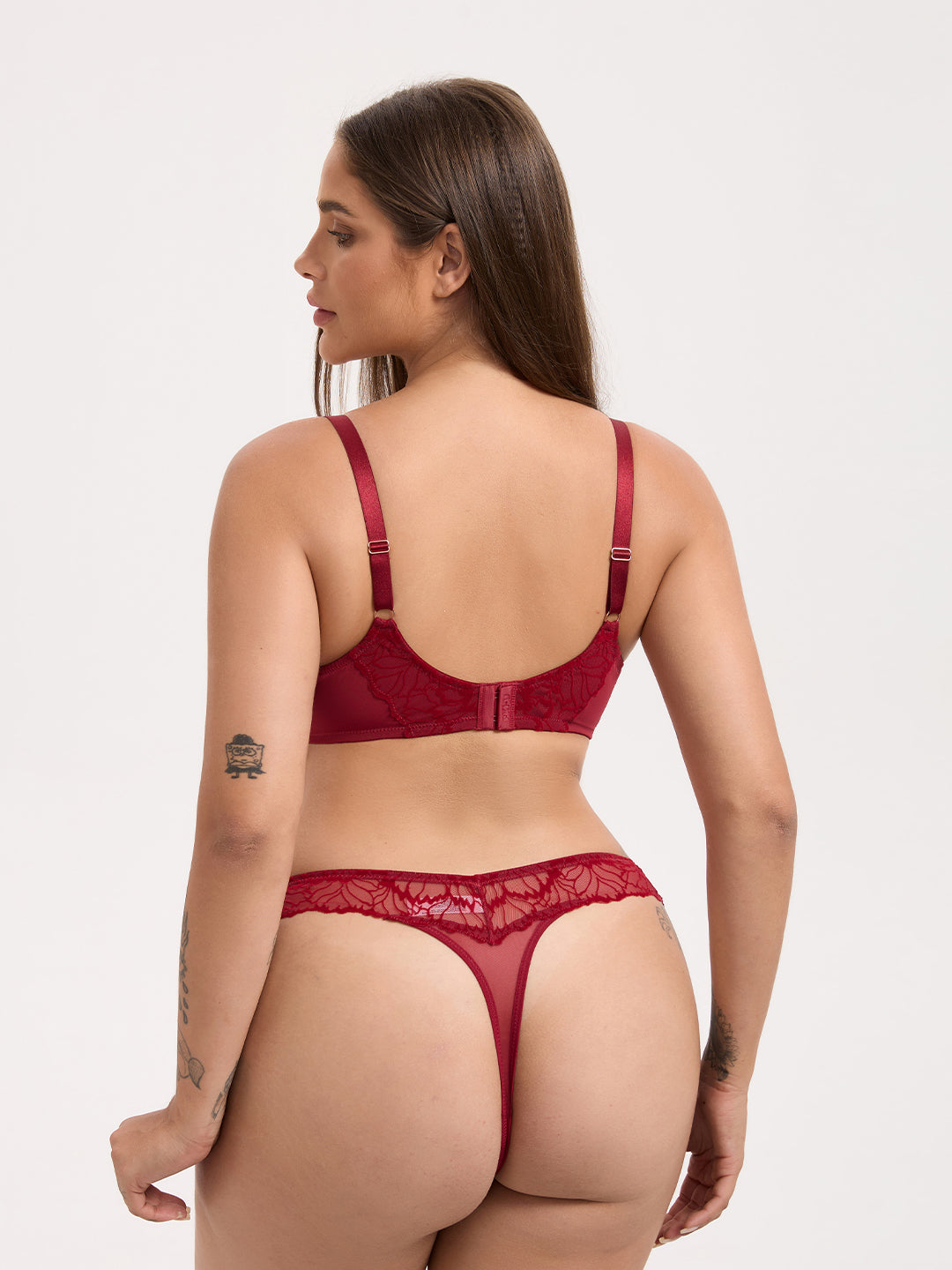 SHADOW Velvet Underwire Bra & Thong Set