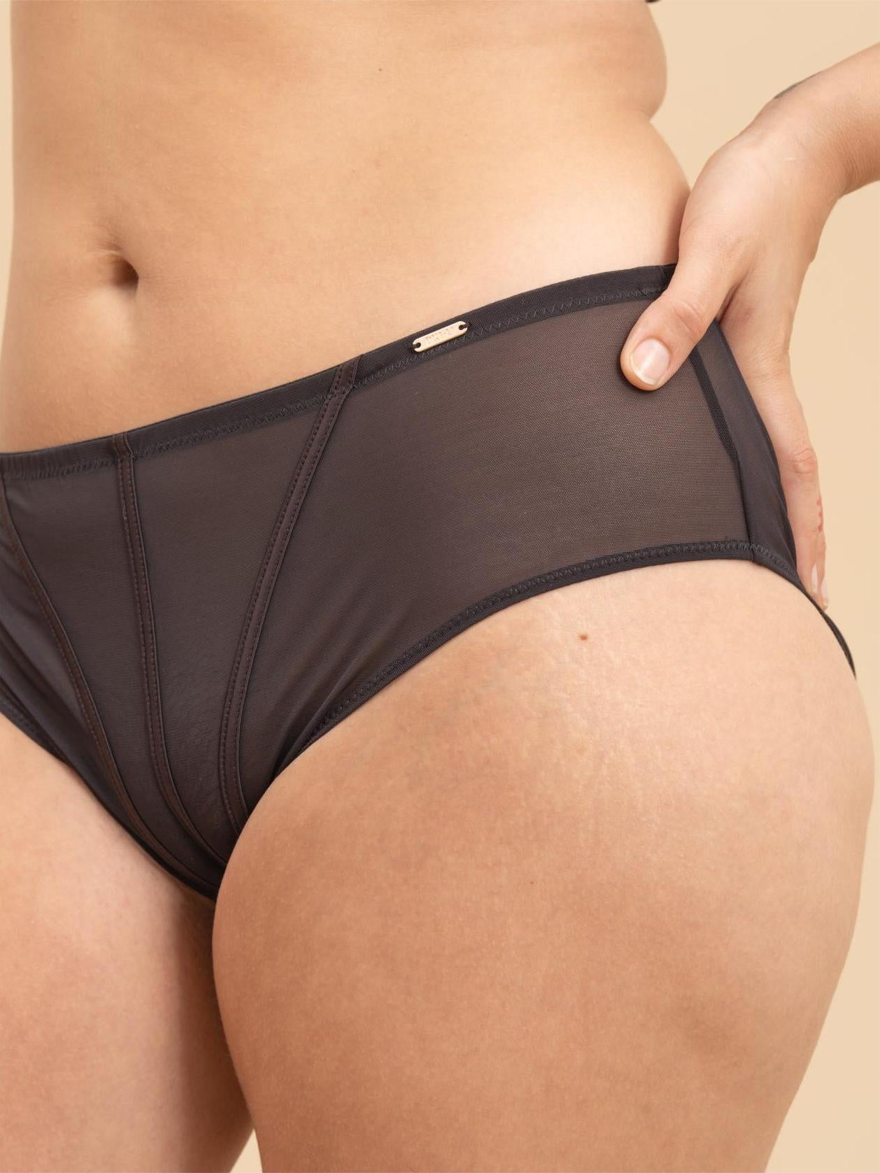 WHISPER Plus Size Sheer Mesh Panty for Women size L-XXXL