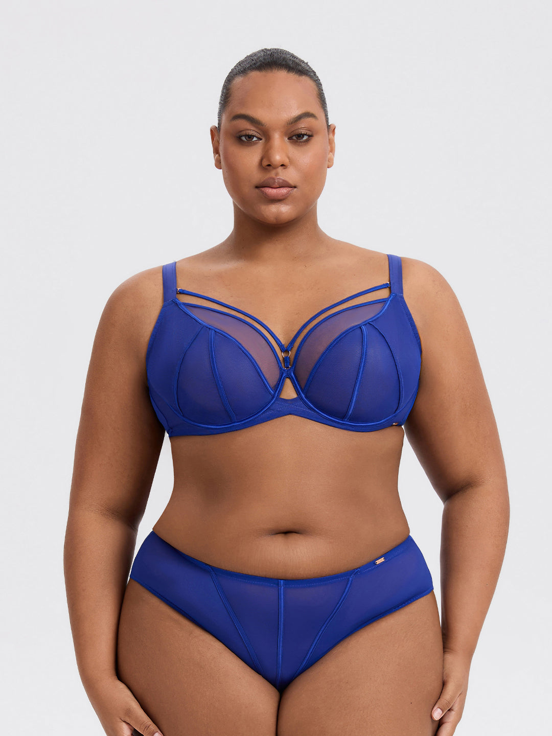 WHISPER Mesh Underwire Bra & Panty Set