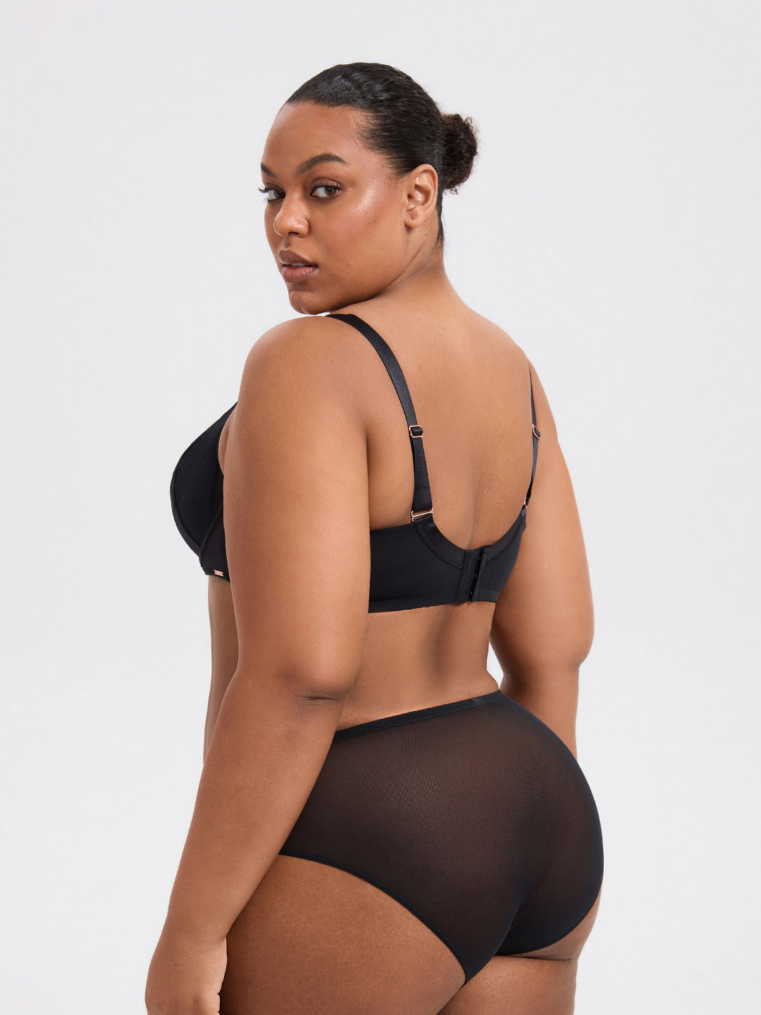 WHISPER Mesh Underwire Bra & Panty Set
