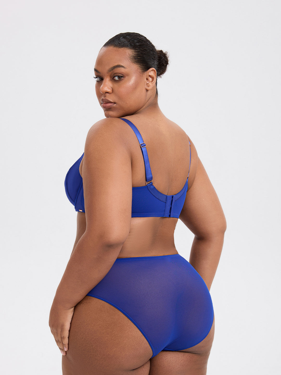 WHISPER Mesh Underwire Bra & Panty Set